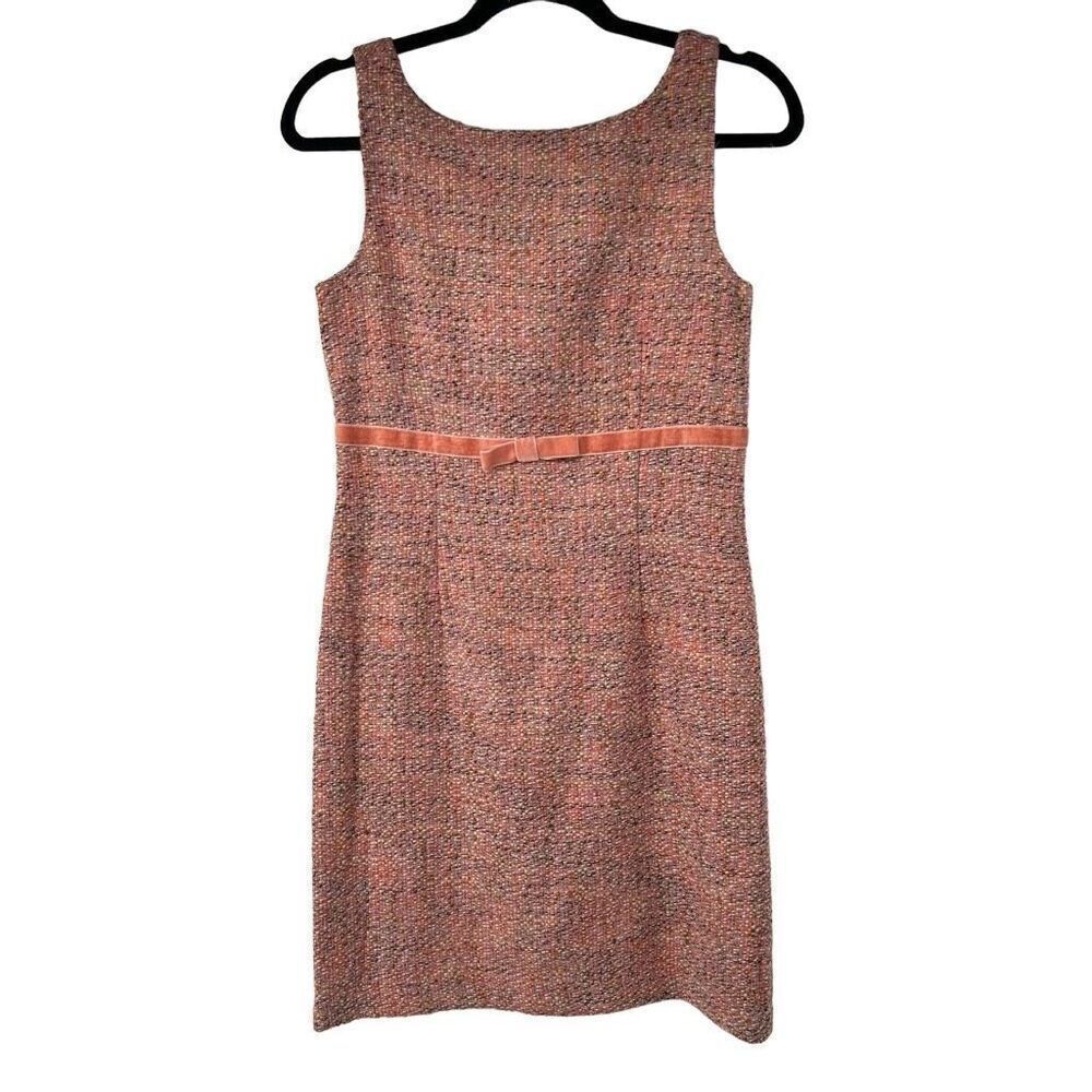 Gap Pink Velvet Ribbon Retro Mod Sheath Dress‎ Sz 2